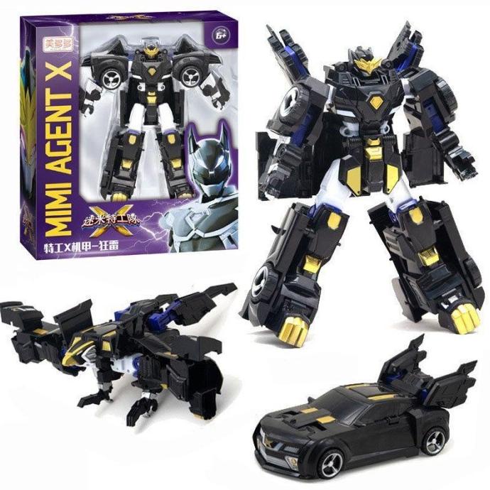 Mainan Miniforce X Robot Black Onyx PAS HADIAH ANAK Robot Mini force X
