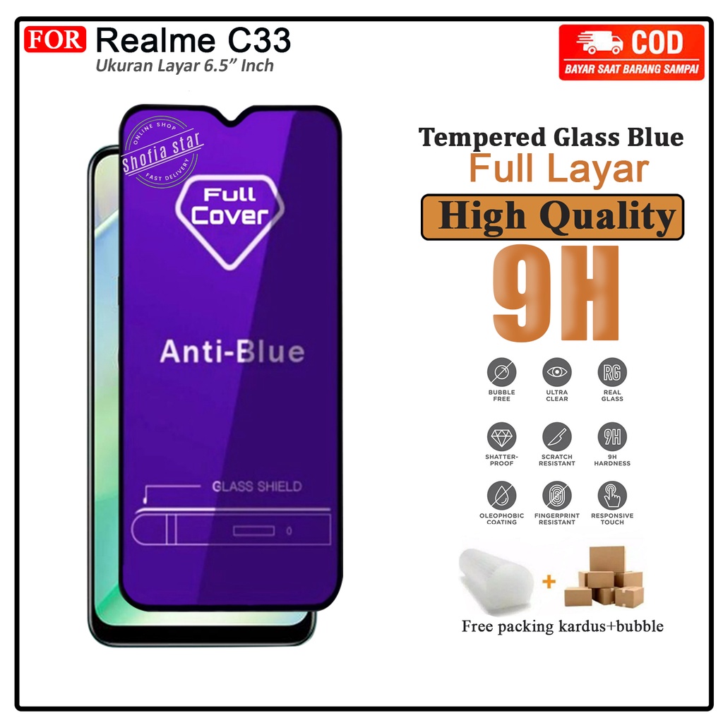 Tempered Glass Privacy Realme C33 C53 NFC C31 C35 C55 NFC C30 10 4G Anti Gores Kaca Anti Spy Full Layar