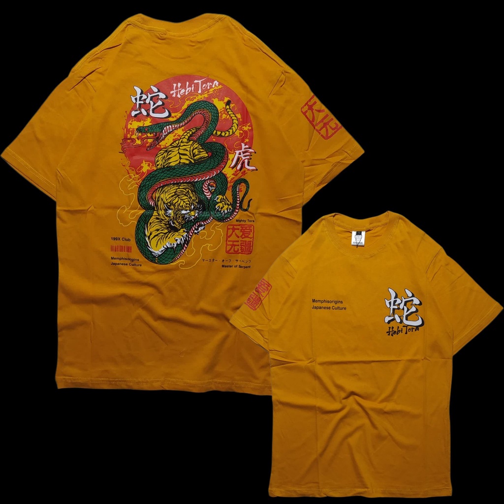 Kaos Pria Kaos Distro Memphisorigins Japanese culture Kuning Baju Kaos Pria Kaos Pria Distro Tshirt 