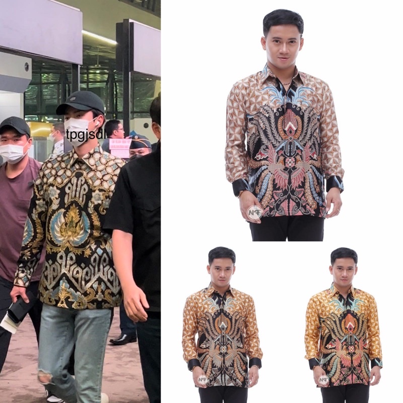 KEMEJA SEMI SUTRA BATIK FURING DISTRO Batik HRB26 M L XL XXL Tulis Halus Kemeja BATIK MURAH TERLARIS