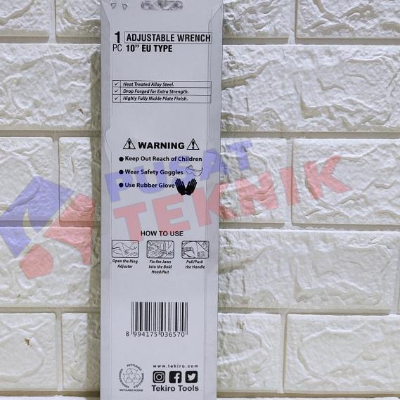 KUNCI INGGRIS TEKIRO 10" / KUNCI INGGRIS TEKIRO