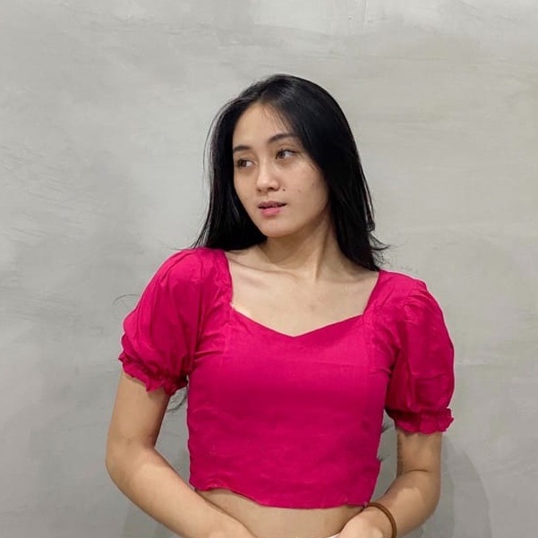 BHO - ZSO OOTD Blouse SEVIRA / Viola Crop Top / Blus Crop Wanita Terbaru / Atasan Blus perempuan Kek