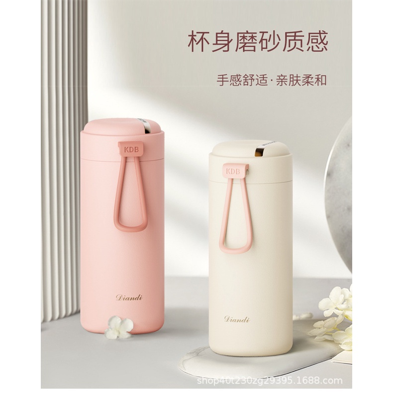 DIANDI Termos Air Panas Kopi Es Teh Susu Thermos Mini Premium Tumbler Lucu Anak Dewasa Botol Minum Gelas Aestethic Travel Vacuum Flask Cute Gift Portable Bottle Mug Stainless Steel - 350ml