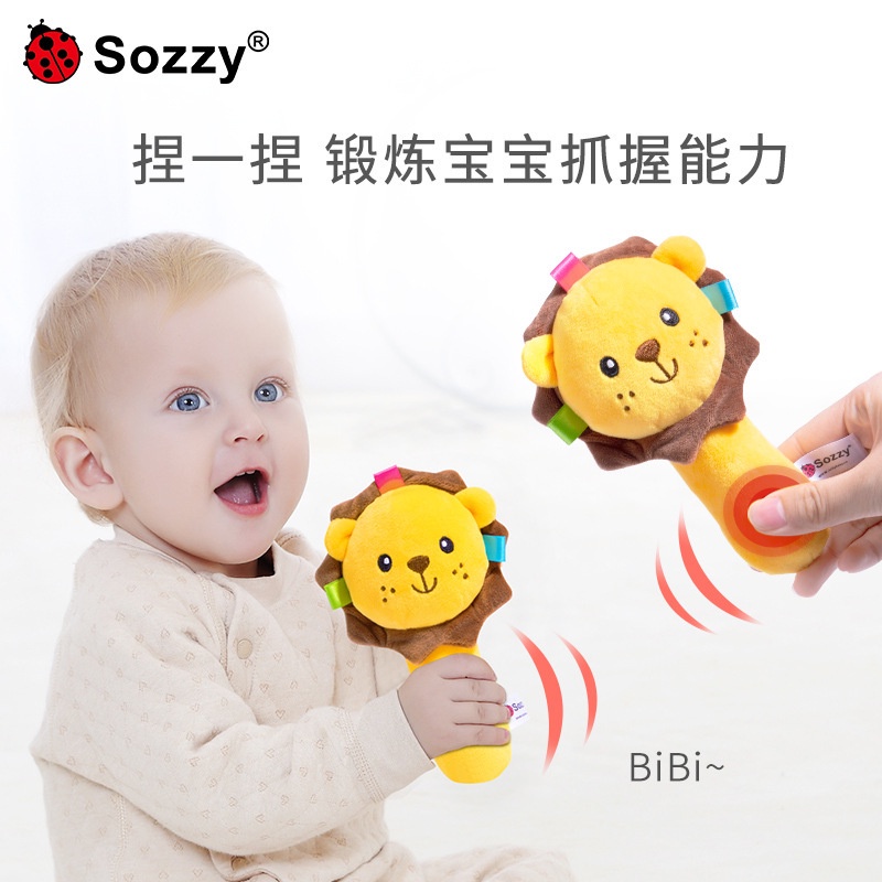 [BIG SALE] STICK ANIMAL Rattle Stick Mainan Genggam Bayi Bentuk Binatang Handbell hampers kado bayi