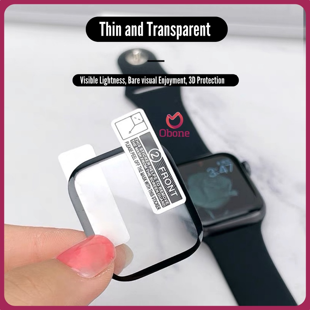 Tempered Glass untuk iwatch 38mm 40mm 41mm 42mm 44mm 45mm 49mm Anti Gores fot iWatch Seri 1 2 3 4 5 6 7 8  ultra SE