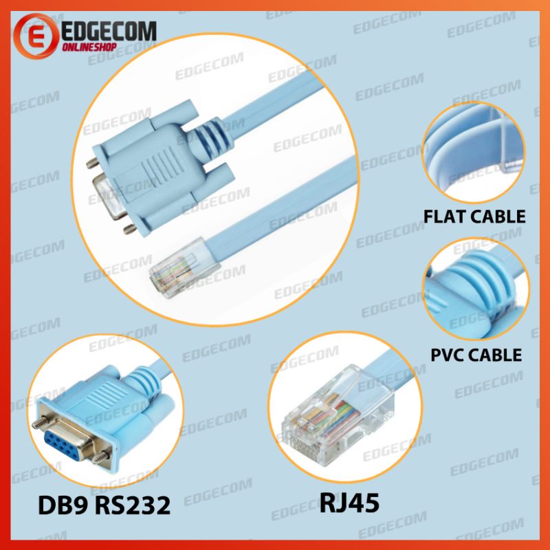 Kabel Console Cisco RS232 Serial DB9 Female to Lan RJ45