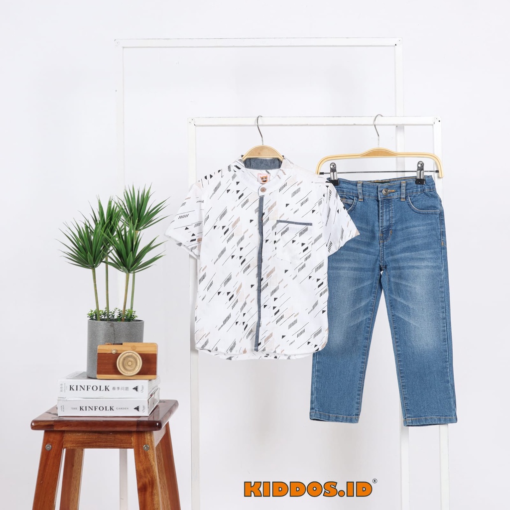 Setelan Kemeja Anak / Celana Panjang Denim Anak Laki Laki KOKO01