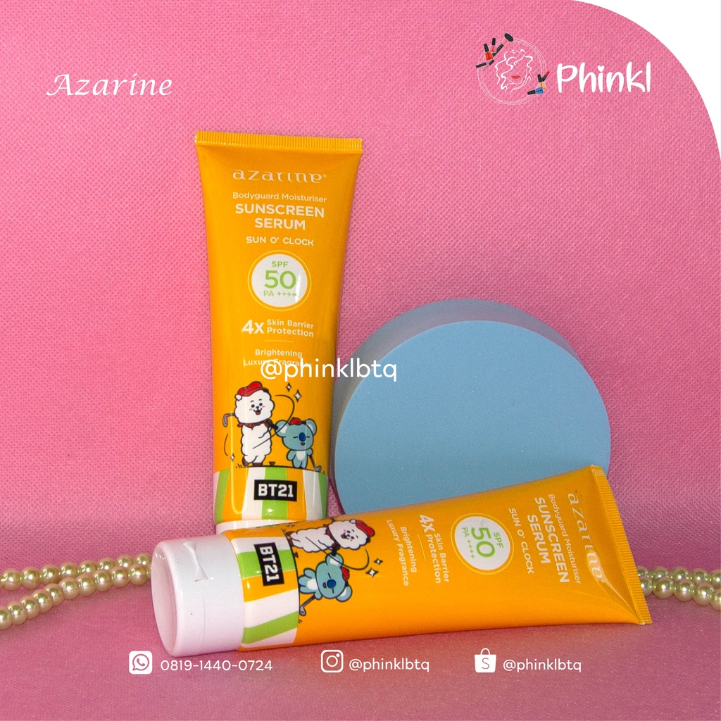 `ღ´ PHINKL `ღ´ Azarine Body Guard sunscreen serum SPF 50++ untuk wajah badan korea BTS