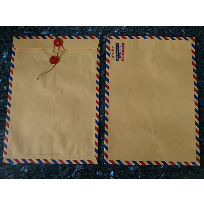 

AMPLOP / MAP COKLAT KANCING TALI AIRMAIL