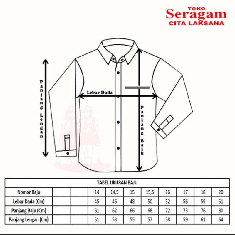 Baju Seragam Sekolah PMR / PDH Lengan Pendek SD SMP SMA OXFORD