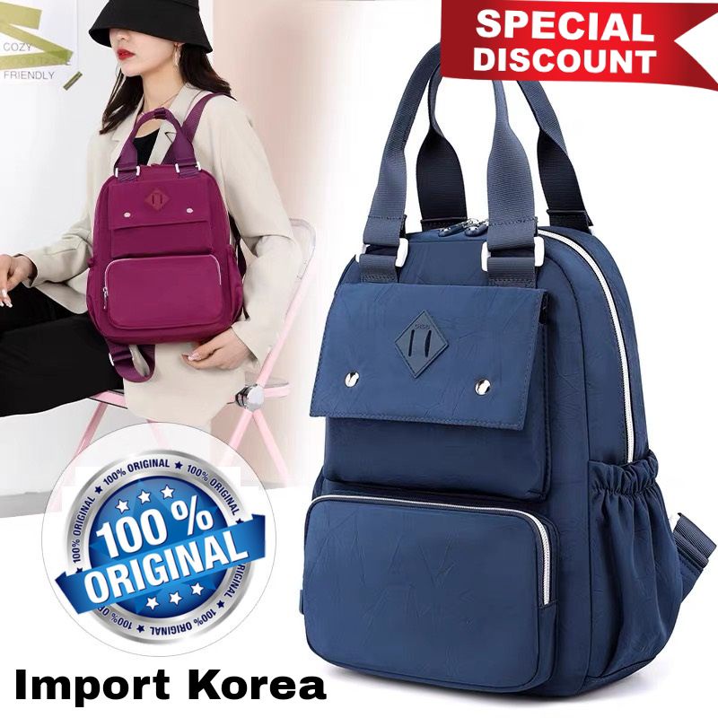 ORIGINAL Tas Ransel Chibao Wanita IMPORT KOREA Super Tebal Anti Air Elegan Design