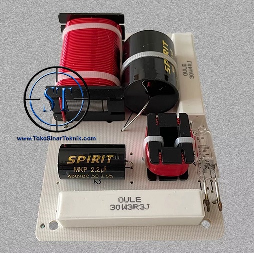 Kit Crossover Pasif 2 Way K-2000 ( Woofer dan Tweter) Audio Speaker System Tanpa Terminal 250W