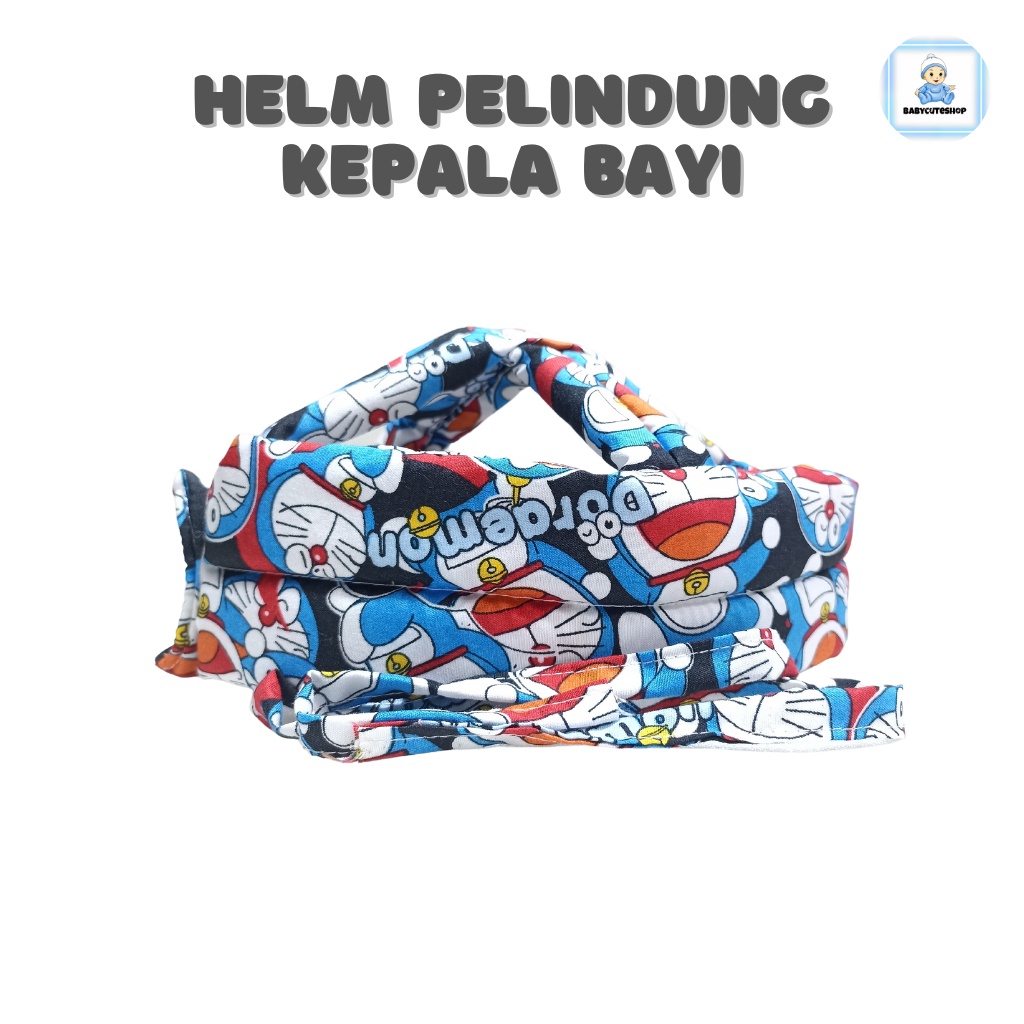 Helm Pelindung Kepala Bayi Variasi Doraemon | Pelindung Kepala Bayi | Head Baby Protector | Baby Head Protector