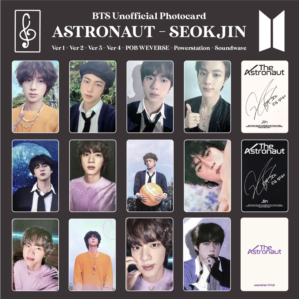 [REPLIKA BTS SEOKJIN] PHOTOCARD ASTRONAUT