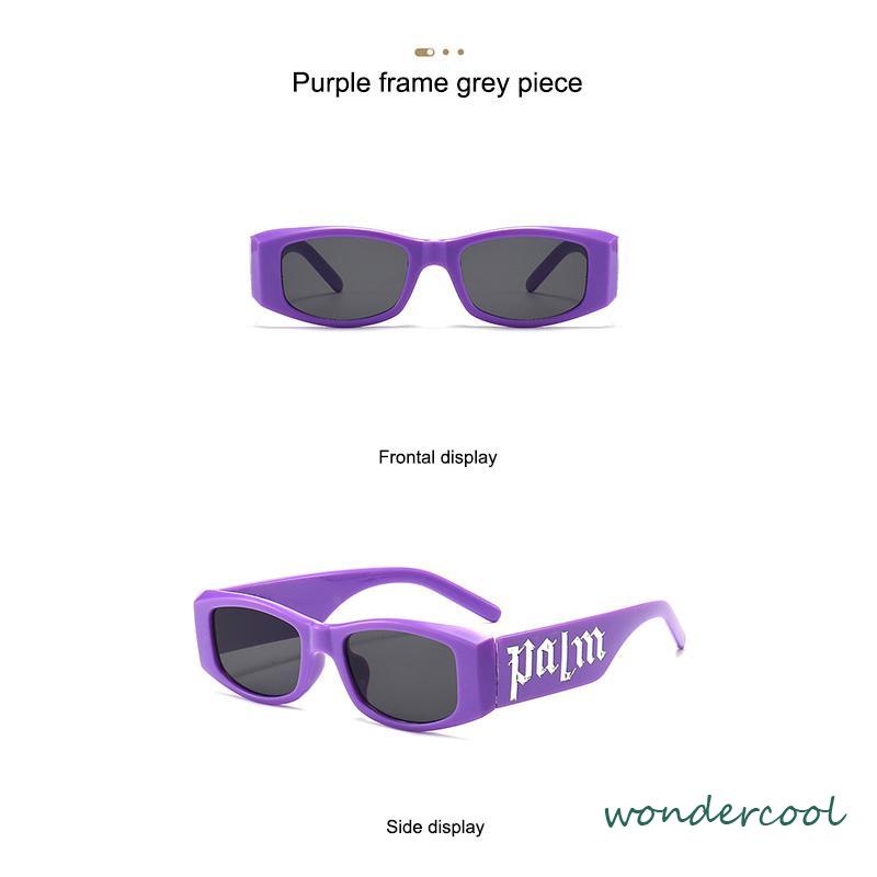 Kacamata Hitam Warna Permen Gaya Anti Radiasi Sunglass Retro Gaya Punk Hip-hop Gaya Untuk Wanita/Pria-Won