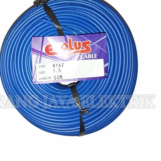 Kabel Listrik Serabut Tunggal 1.5 Evolus Per Roll 50 mtr
