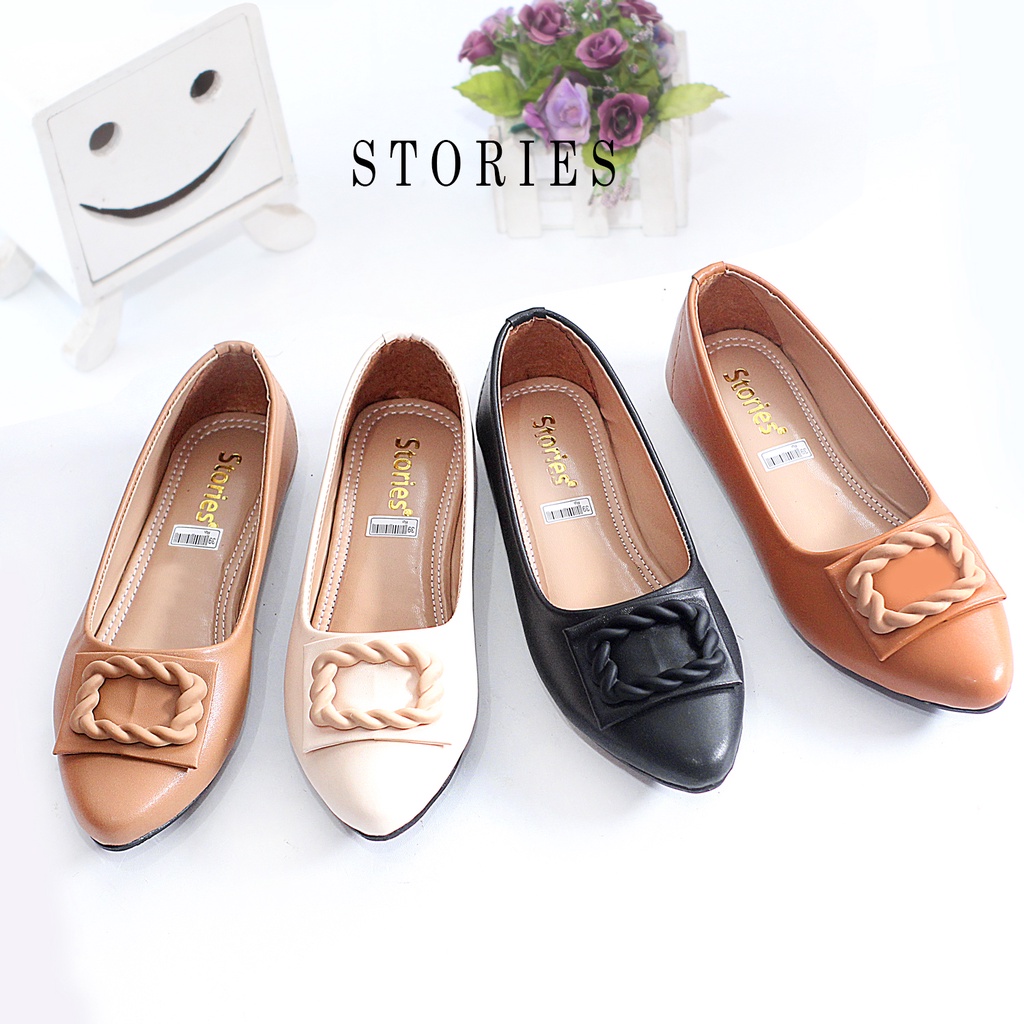 Sepatu Kerja Wanita Flat Shoes HND 02