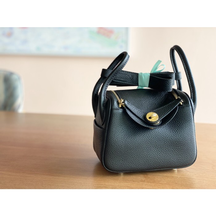 Mini Lindy Clemence 20 Handmade - Noir