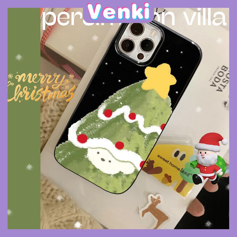 Case iPhone 14 Pro Max TPU Soft Case Christmas Tree Glossy Black Candy Case Camera Protection Shockproof For iPhone 14 13 12 11 Plus Pro Max 7 Plus X XR