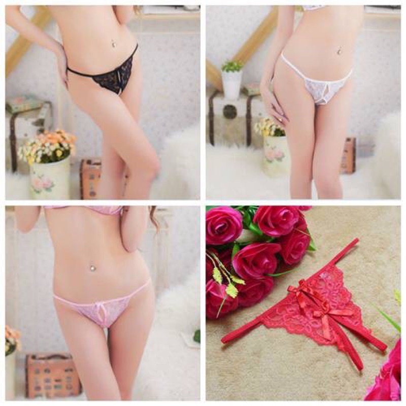 OliveShop ❤️ Celana Dalam Gstring G String Sexy Lace Renda Transparan 3040