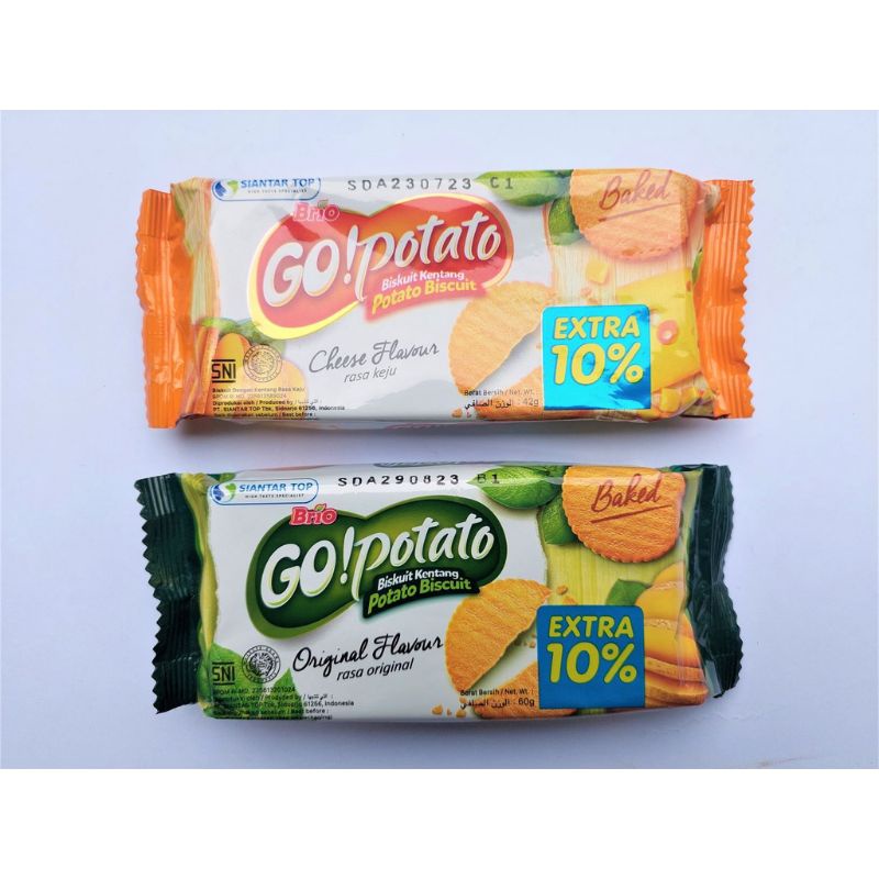 

GO POTATO BISKUIT KENTANG 60GR|GO POTATO KEJU 42GRAM