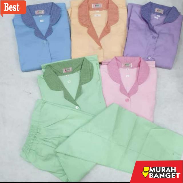 baju setelan wanita kekinian 2022 TERMURAH Baju seragam baby sitter celana panjang