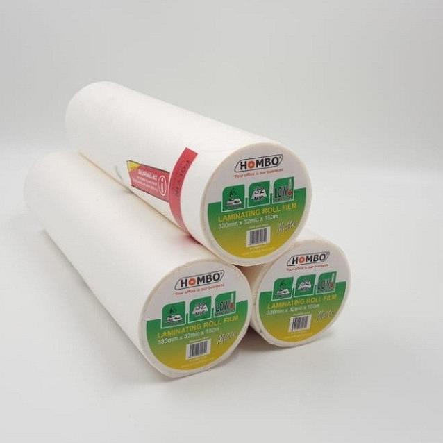 

Hombo Plastik Laminating Roll Matte 330mm x 32mic x 150m