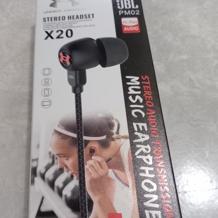 HEADSET MURAH BERKUALITAS JBL X20 EARPHONES