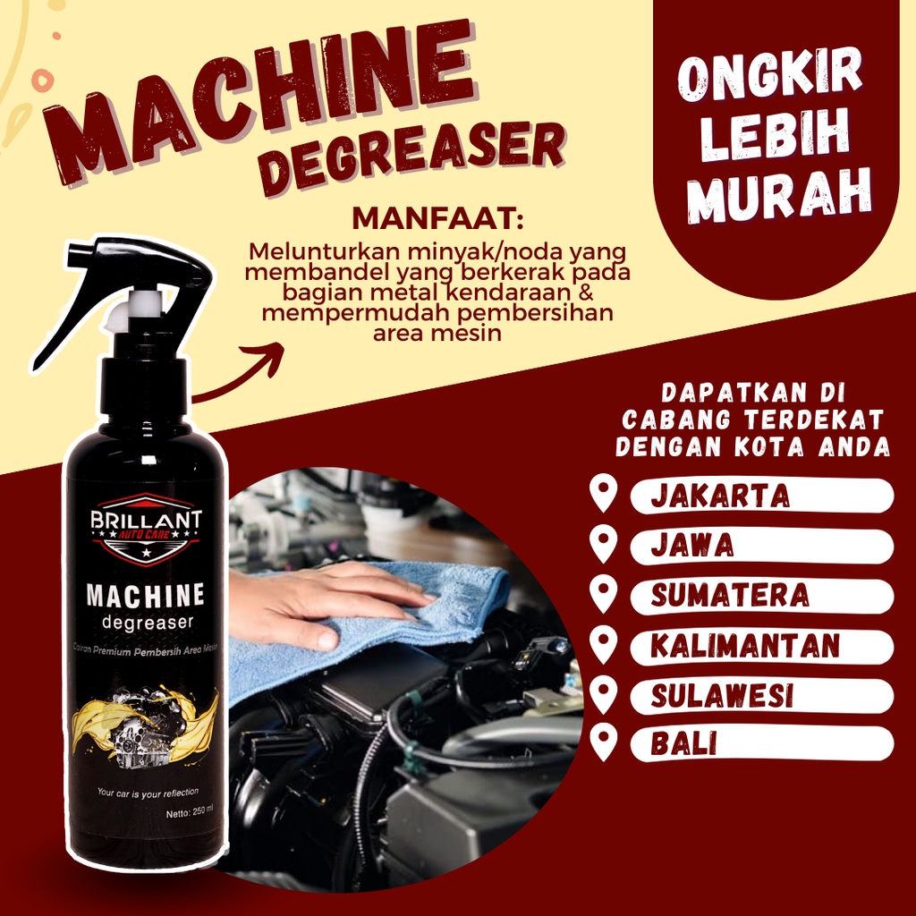 Machine Degrease - Engine Degreaser - Pembersih Mesin Mobil &amp; Motor / Kerak / Noda Oli - Pembersih Karat