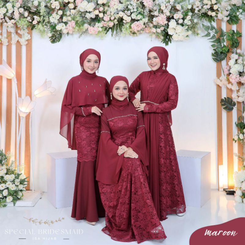 Style 3 Bridesmaid ISA Hijab (READY STOCK)