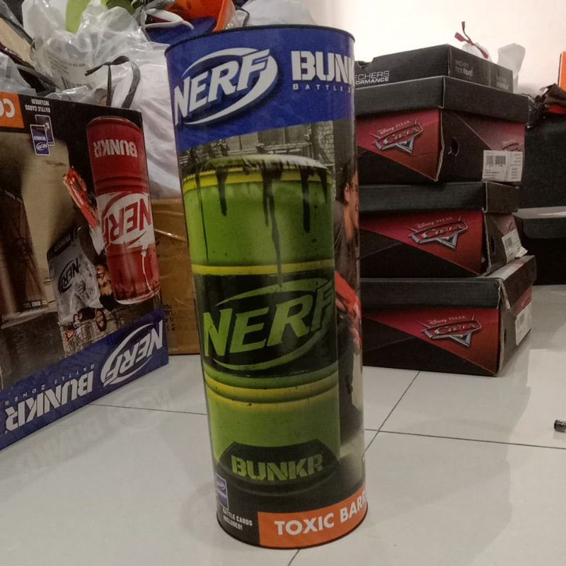 Mainan Nerf Bunker Toxic Barrel