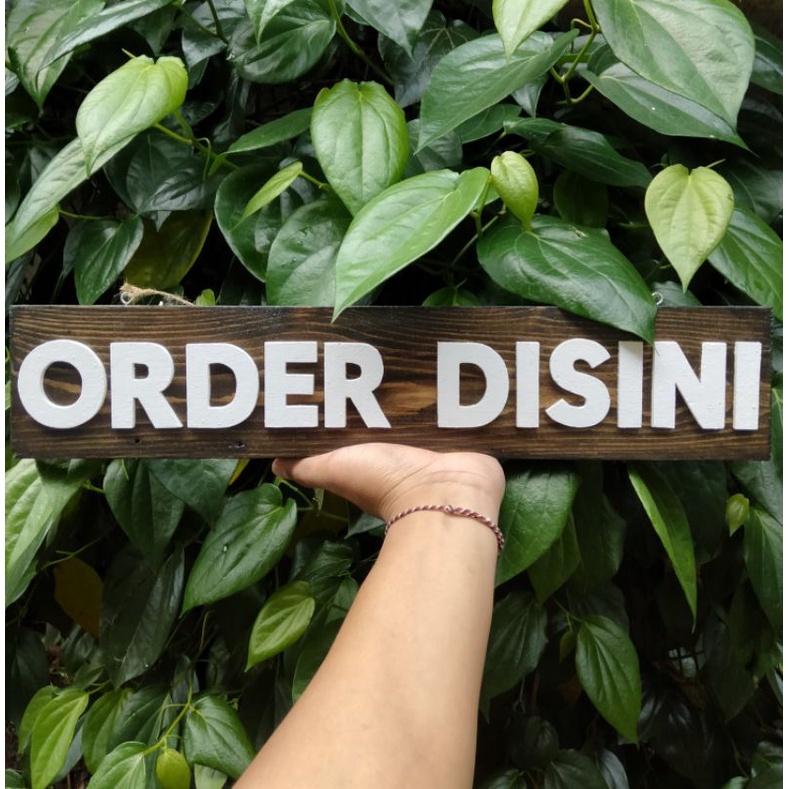 Papan nama timbul/kayu jati belanda/unik