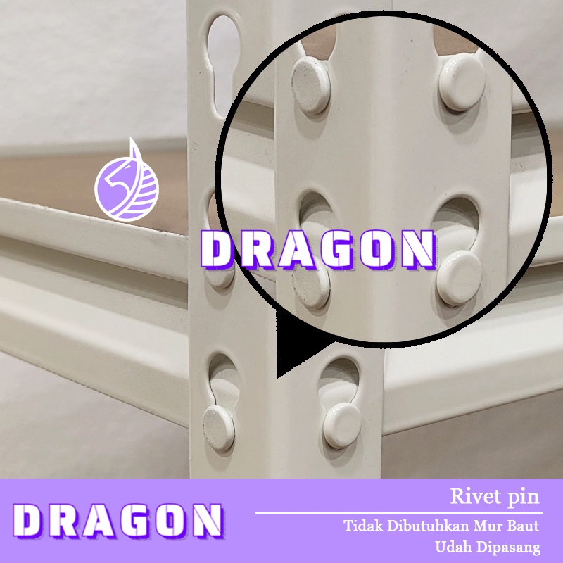 【Silakan pilih tautan ini untuk membeli beberapa item】Pocket Dragon Rak serbaguna/Rak susun/Rak susun serbaguna/Rak besi/Rak besi serbaguna/Rak besi siku 5 susun