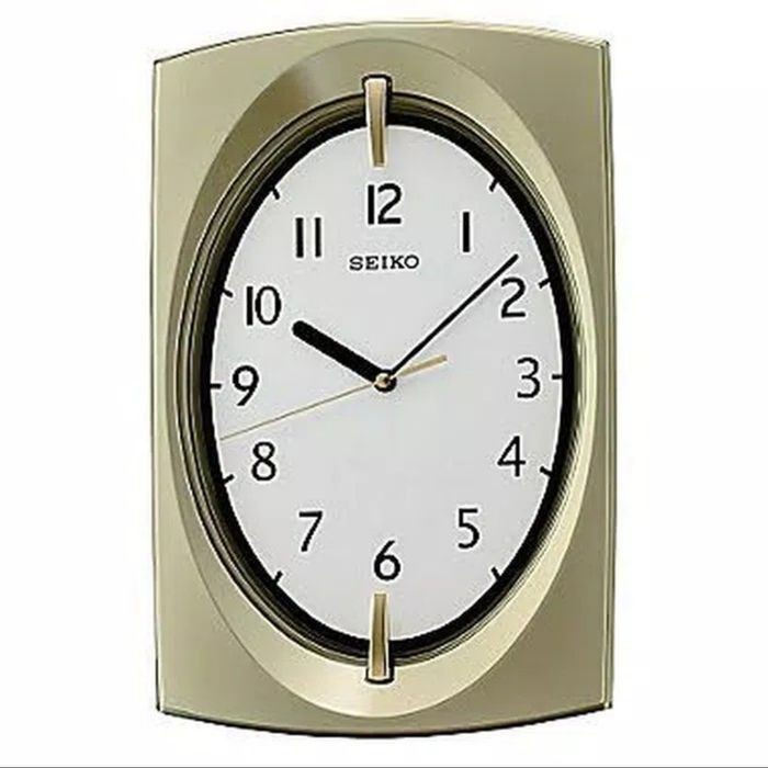 wall clock/Jam dinding seiko QXA519 - gold