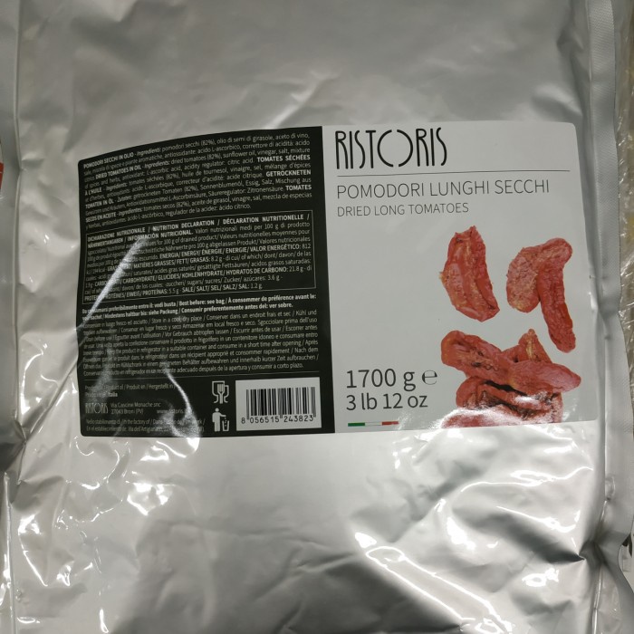

SUNDRIED TOMATO 1,7KG IN POUCH- ITALIAN IMPORTED