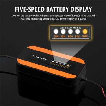 RRS STORE TERMURAH Cas Aki Accu  Battery Charger Aki Motor Mobil - 12V3A 20Ah - ZYX-Y10 E-FAST Charger Aki Motor Lead Acid Smart Charger 12V 3A 20Ah - ZYX-Y10