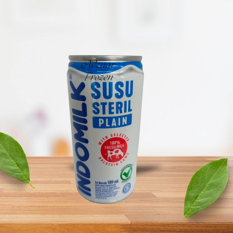 

susu steril indomilk rasa plain 189 ml