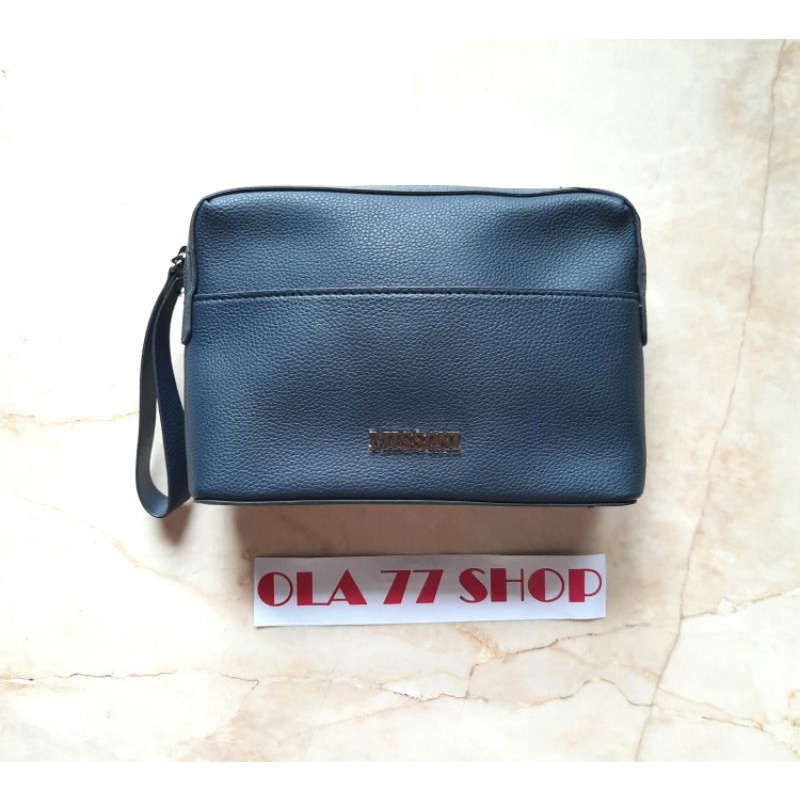 Tas Missoni (Hanya Tas Saja) Penerbangan Pesawat Travel Kit Size Qatar Airlines Unisex Kulit Jeruk T