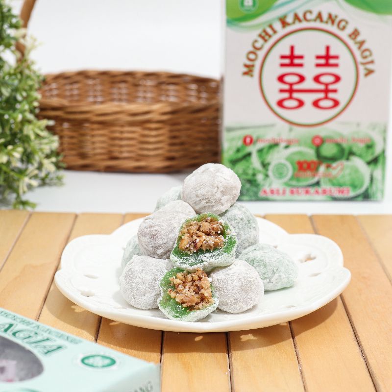 

kue mochi kacang bagja asli sukabumi