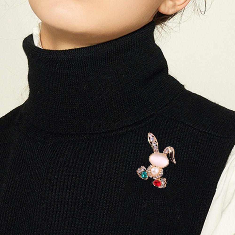 Mxbeauty Bros Kelinci Pernikahan Vintage Perhiasan Hewan Mutiara Untuk Wanita Aksesoris Jas