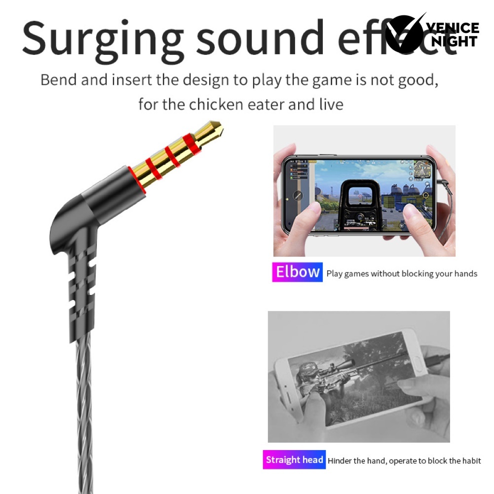 (VNEP) (Berkabel) T05 In-Ear Universal Stereo HiFi Musik Earphone Headphone dengan Mikrofon