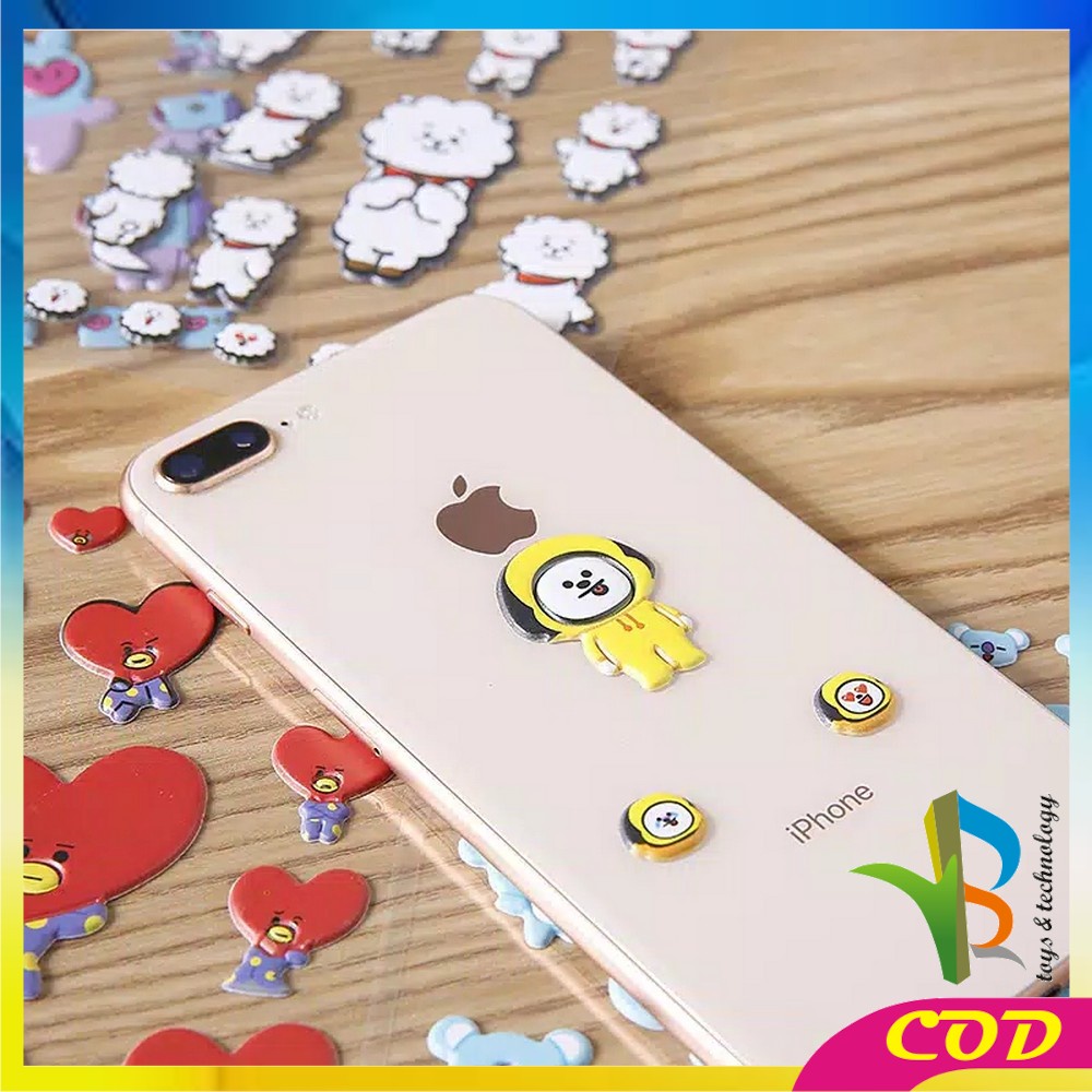 RB-C2 Stiker Bubble Kartun 3D Sticker untuk Handphone / Laptop / Dekorasi