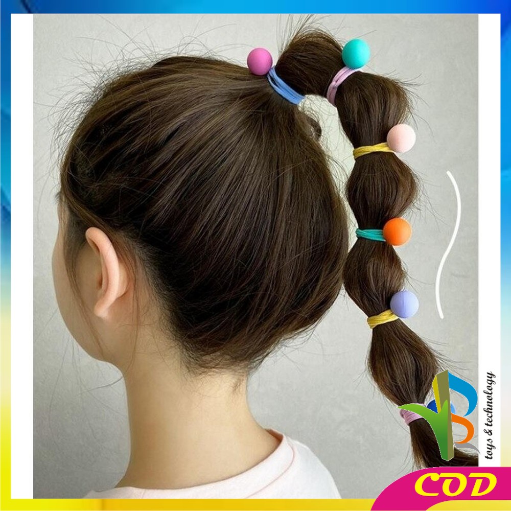 RB-C331 Ikat Rambut Korean Style 10IN1 / Karet Rambut Fashion / Ikat Rambut Anak Perempuan / Kunciran Rambut Wanita / Aksesoris Cewek