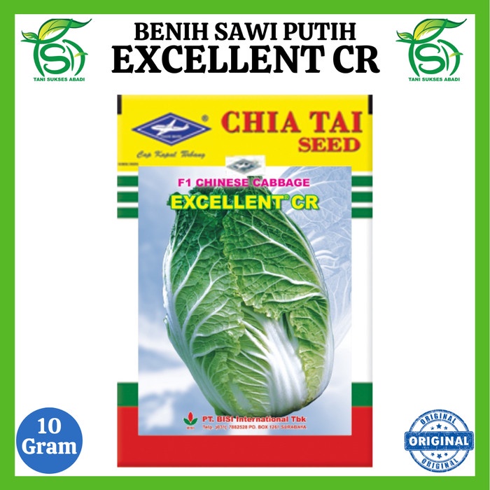 Benih Sawi Putih EXCELLENT CR (10 Gram) - Bibit Excelent Hibrida F1