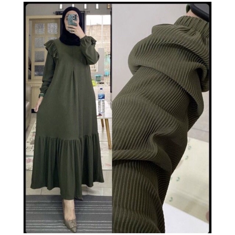 ilmira dress - dress wanita - simple elegant - pakaian wanita - bisa cod