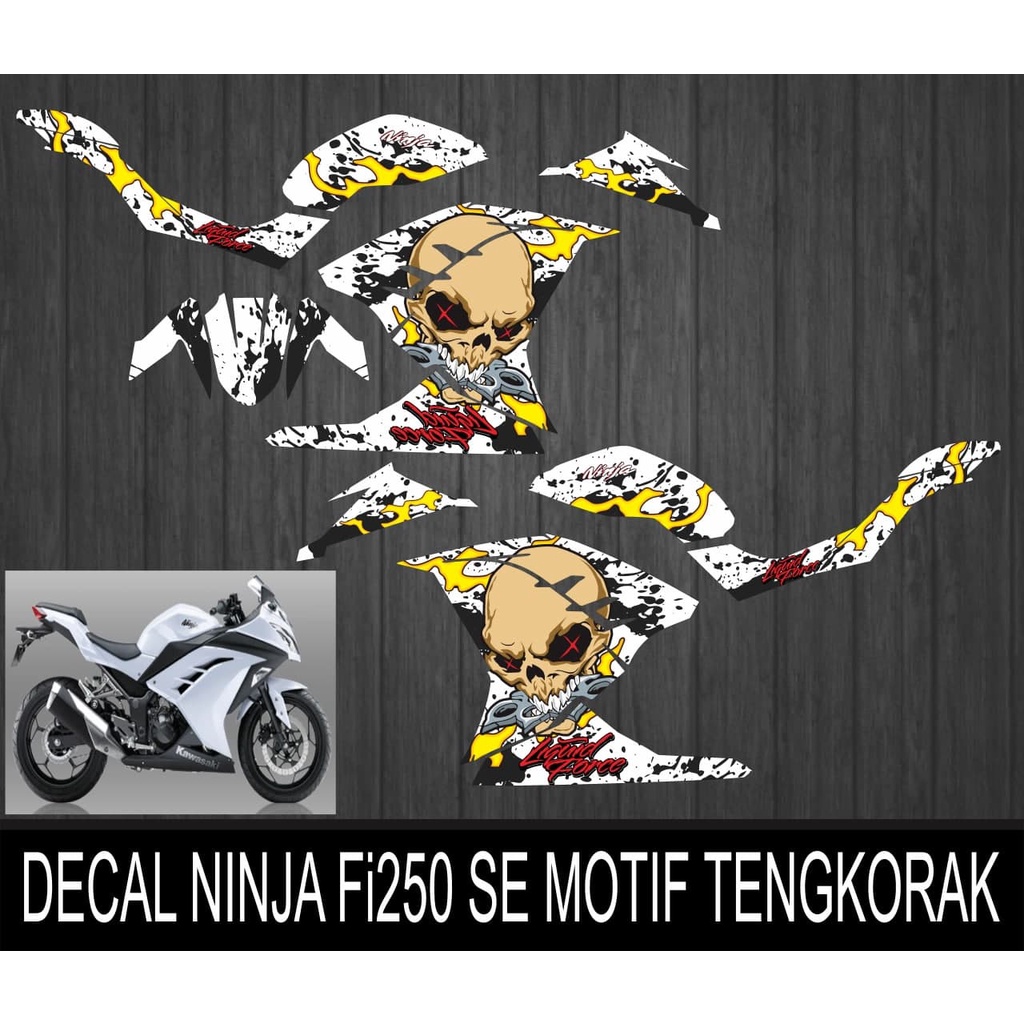 STRIPING NINJA FI250 SE TENGKORAK