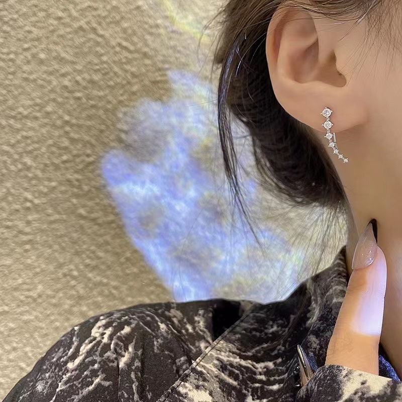 1 PCS Anting Chic Lady Wanita Kristal Anting Ear Hook Hadiah Untuk Wanita
