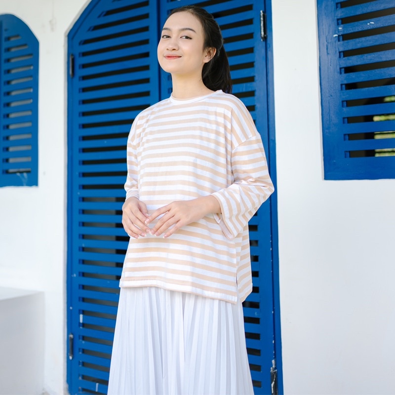 Ayra Blouse Stripe Blouse Oversize Blouse Combed