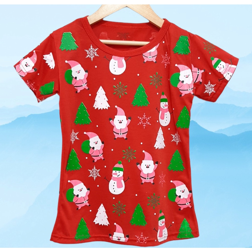 Kaos natal Merry Christmas anak perempuan atau laki laki bisa pake baju oblong anak rohani