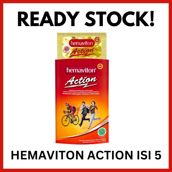 HEMAVITON ACTION &amp; STAMINA PLUS ISI 5 Multivitamin Imun Mineral Zinc